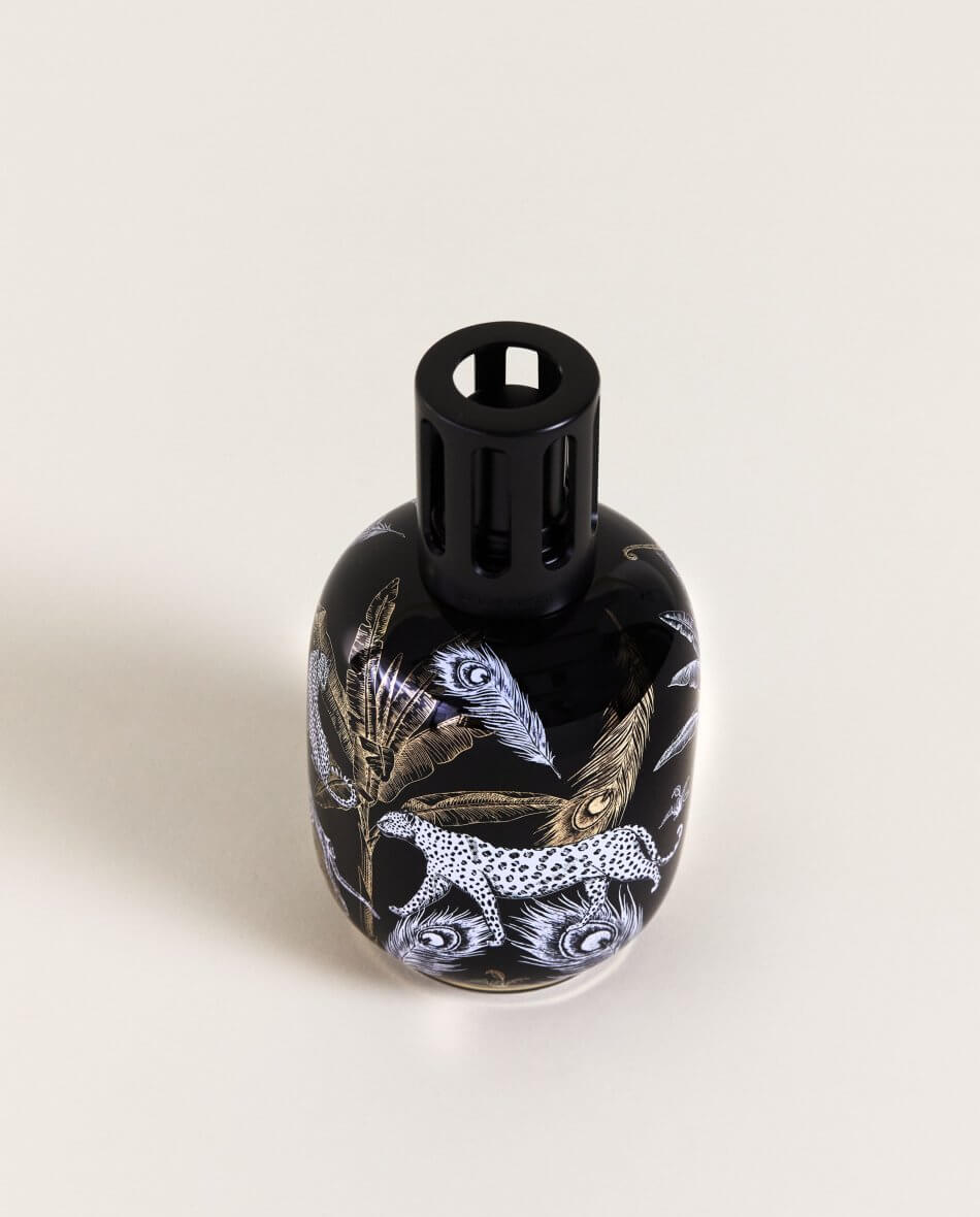 Longwy | Lampe Berger en faïence modèle Petites fleurs de pommiers
